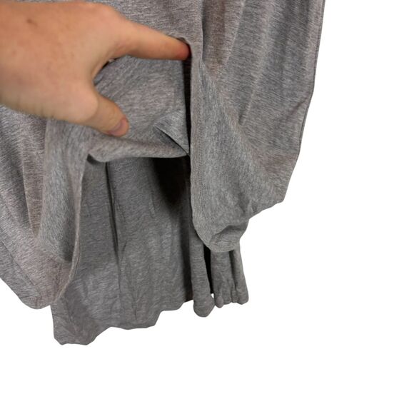 NWT Six Fifty Brooke Gray Short Sleeve Layered Knit Mini Dress Women’s Medium - Picture 7 of 7